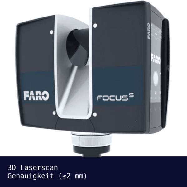 3D-Laserscan (Genauigkeit ≥2 mm)