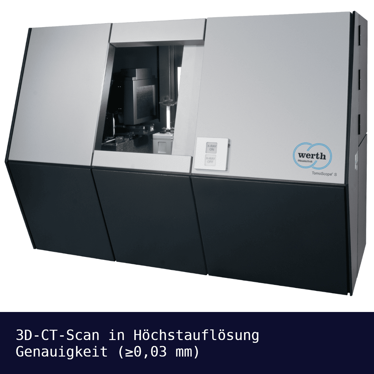 3D‑CT‑Scan in Höchstauflösung (Genauigkeit ≥ 0,004 mm)