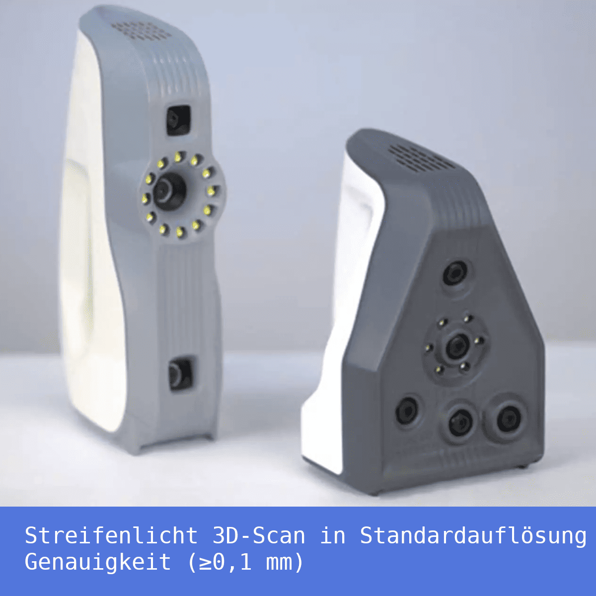 Streifenlicht 3D-Scan in Standardauflösung (Genauigkeit ≥ 0,1 mm)