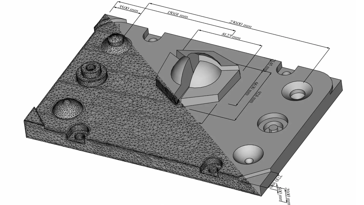 Optimized parametric CAD model