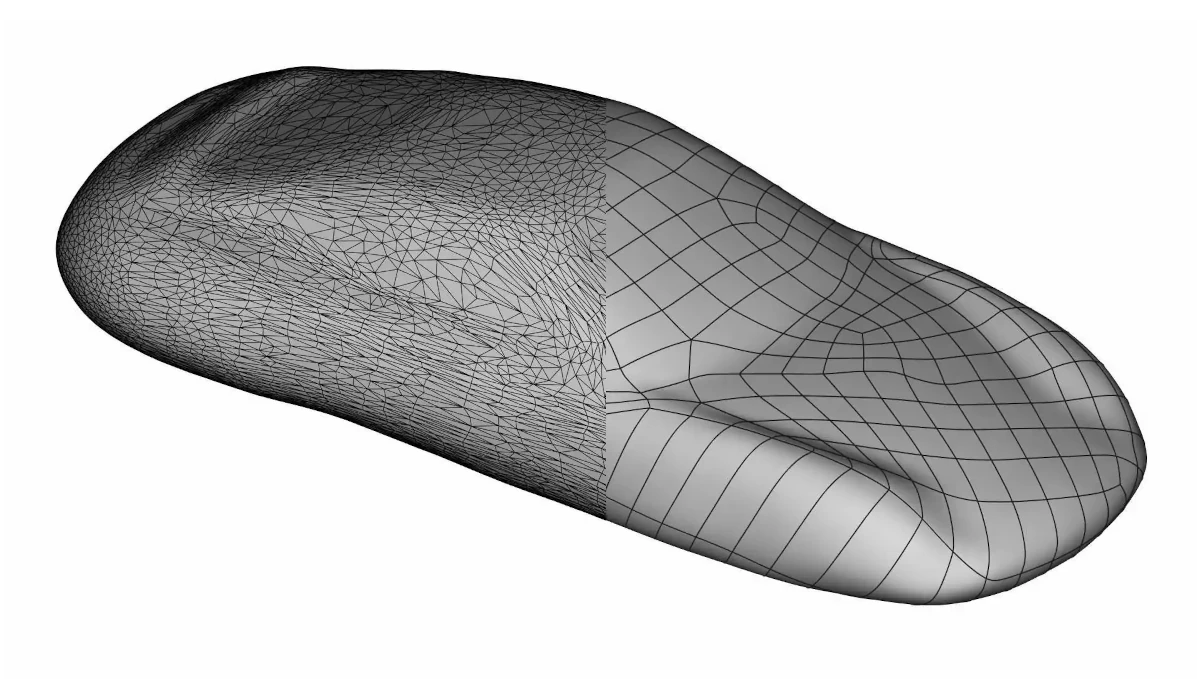 Surface reconstruction CAD model